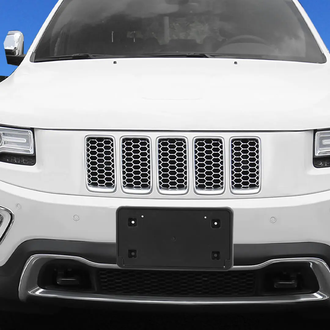 For 2014-2016 Jeep Grand Cherokee WK2 Car Front Bumper License Plate Bracket Holder - Image 4
