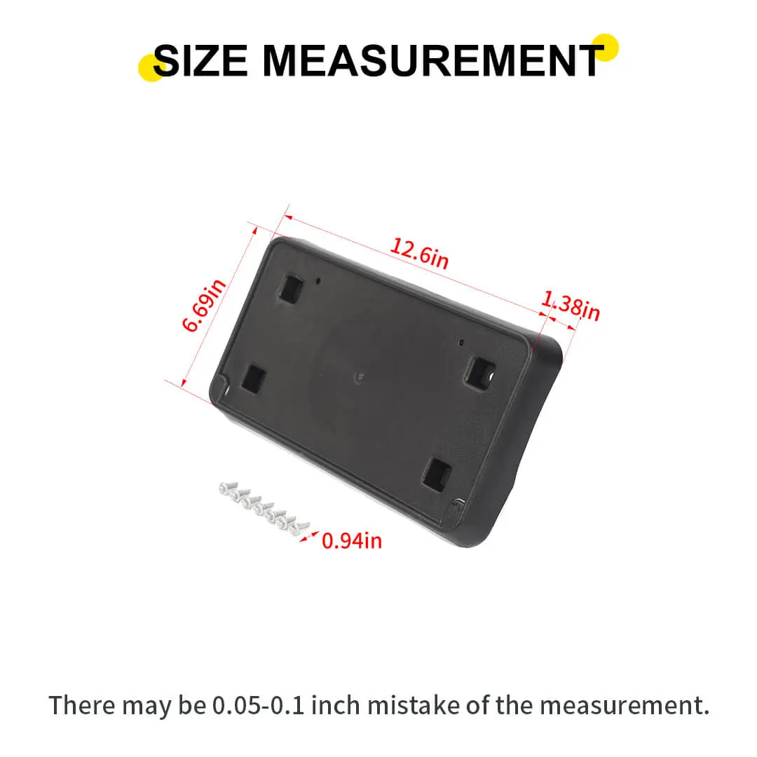 For 2014-2016 Jeep Grand Cherokee WK2 Car Front Bumper License Plate Bracket Holder - Image 7