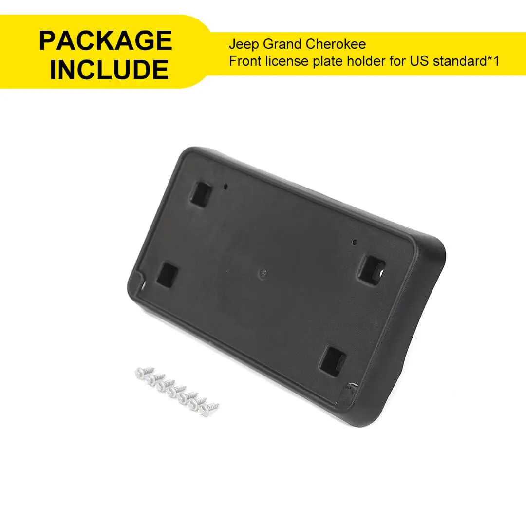 For 2014-2016 Jeep Grand Cherokee WK2 Car Front Bumper License Plate Bracket Holder - Image 9