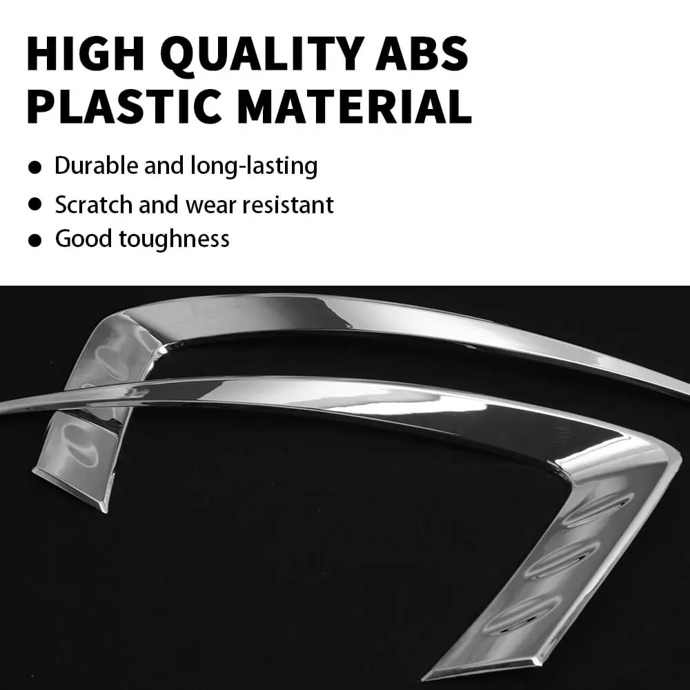 For 2014-2016 Jeep Grand Cherokee WK2 Front Headlight Light Molding Eyebrow Trim - Image 7