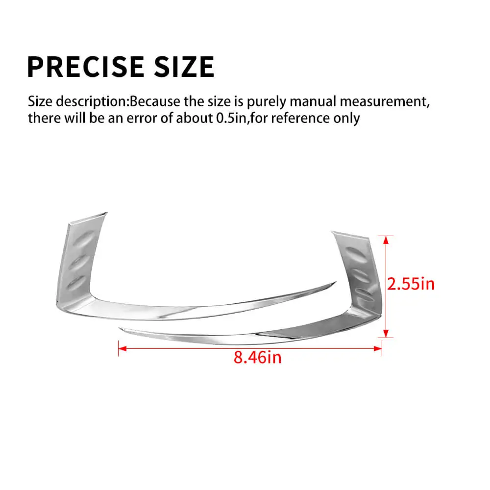 For 2014-2016 Jeep Grand Cherokee WK2 Front Headlight Light Molding Eyebrow Trim - Image 8