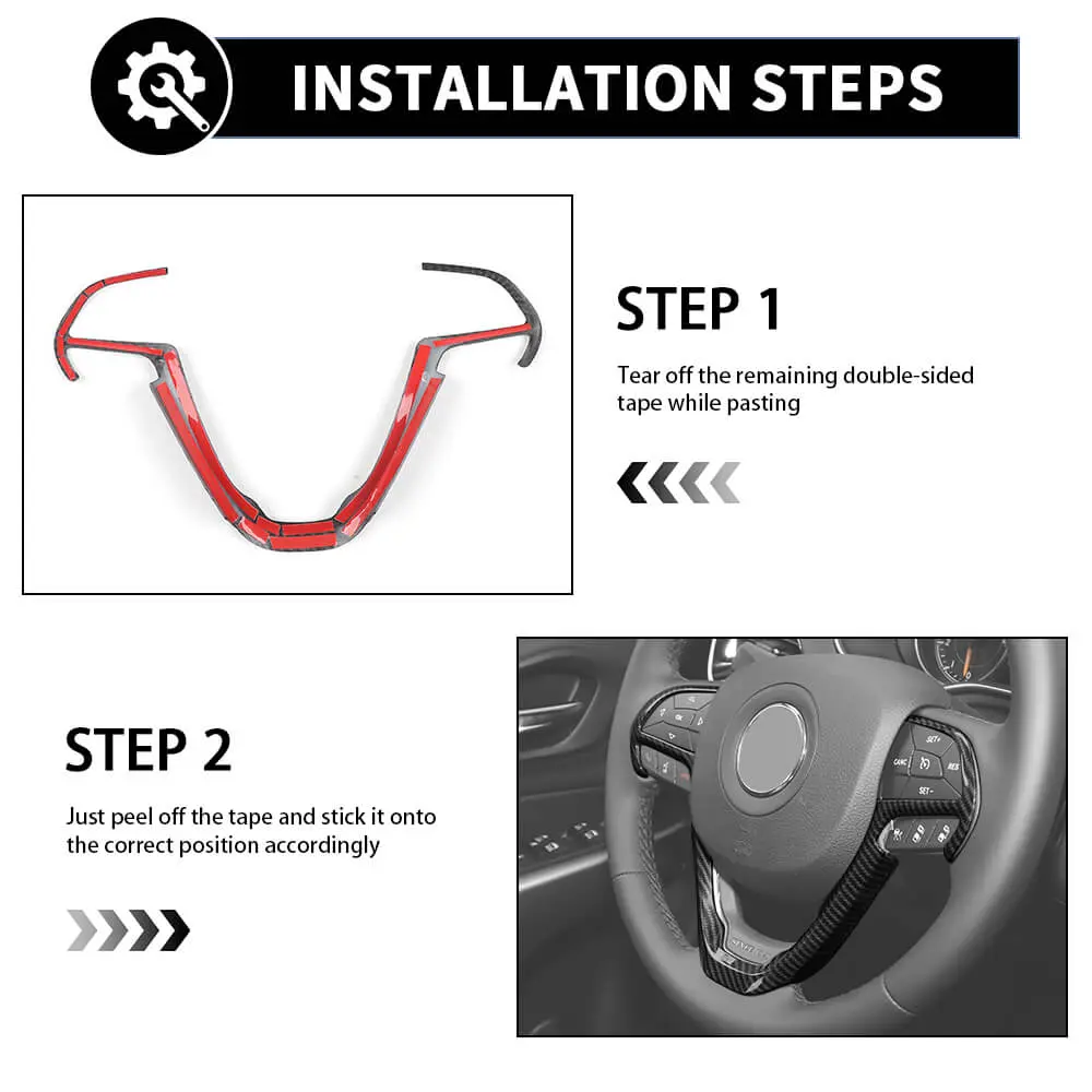 For 2014-2018 Jeep Cherokee 17 x Inner Center Console & Door Trim Kit - Image 13
