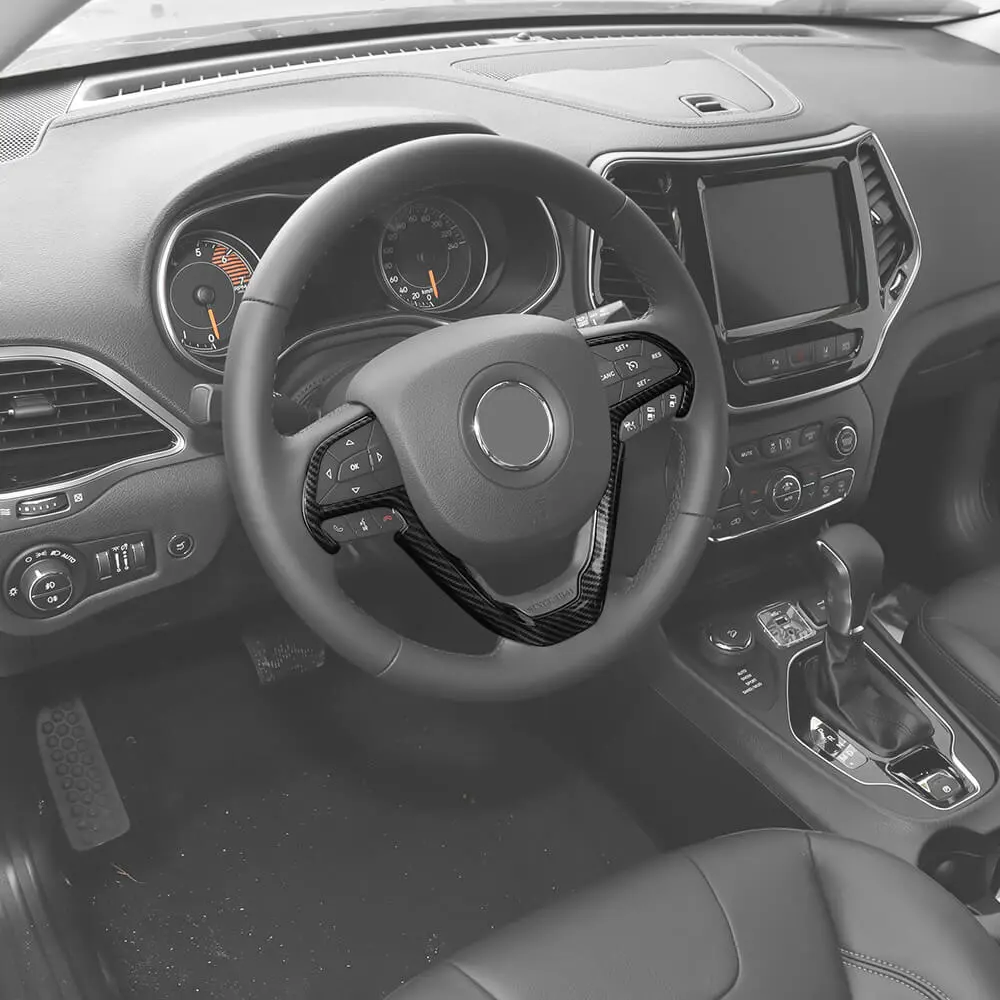 For 2014-2018 Jeep Cherokee 17 x Inner Center Console & Door Trim Kit - Image 3