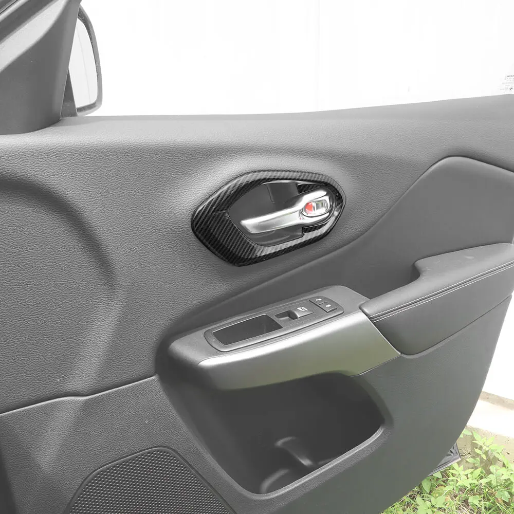 For 2014-2018 Jeep Cherokee 17 x Inner Center Console & Door Trim Kit - Image 6