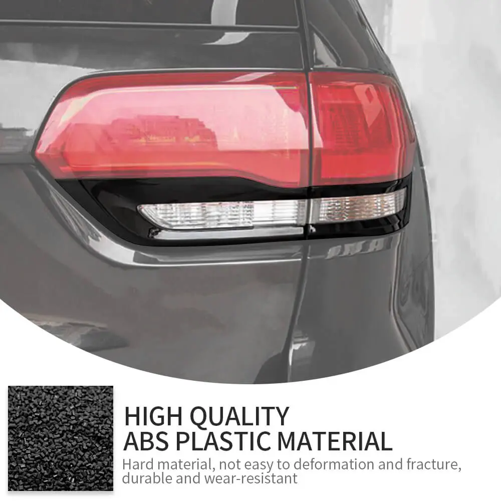 For 2014-2021 Jeep Grand Cherokee WK2 Door Handle Rearview Mirror Tail Light Trim Cover Set Kit - Image 11