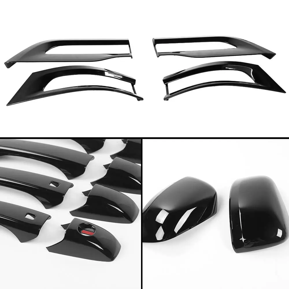 For 2014-2021 Jeep Grand Cherokee WK2 Door Handle Rearview Mirror Tail Light Trim Cover Set Kit - Image 14