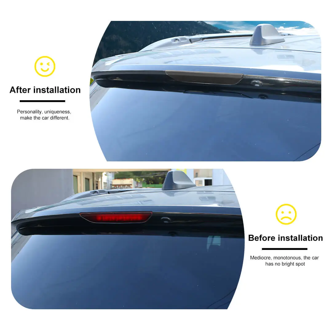 For 2014-2020 Jeep Grand Cherokee WK2 Rear Taillight High Brake Light Fog Light Cover Trim Kit (7 pcs) - Image 2