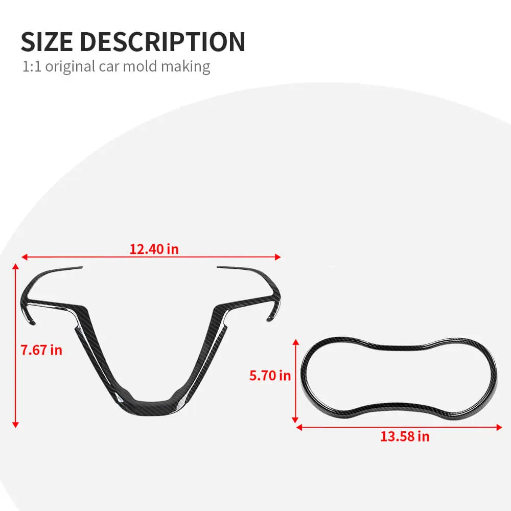 For 2014-2021 Jeep Grand Cherokee WK2 Steering Wheel Dashboard Panel Cover Trim - Image 10