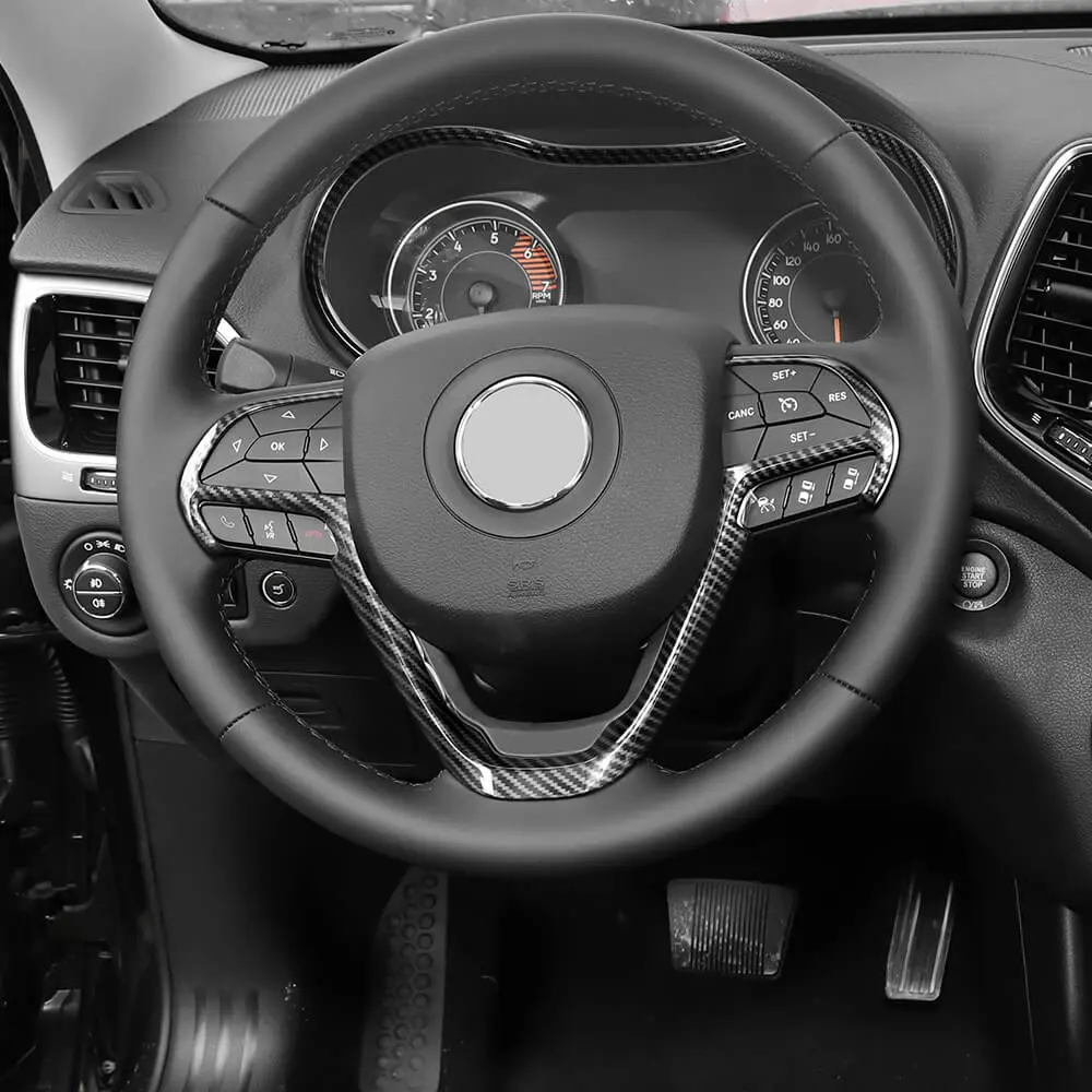 For 2014-2021 Jeep Grand Cherokee WK2 Steering Wheel Dashboard Panel Cover Trim - Image 3