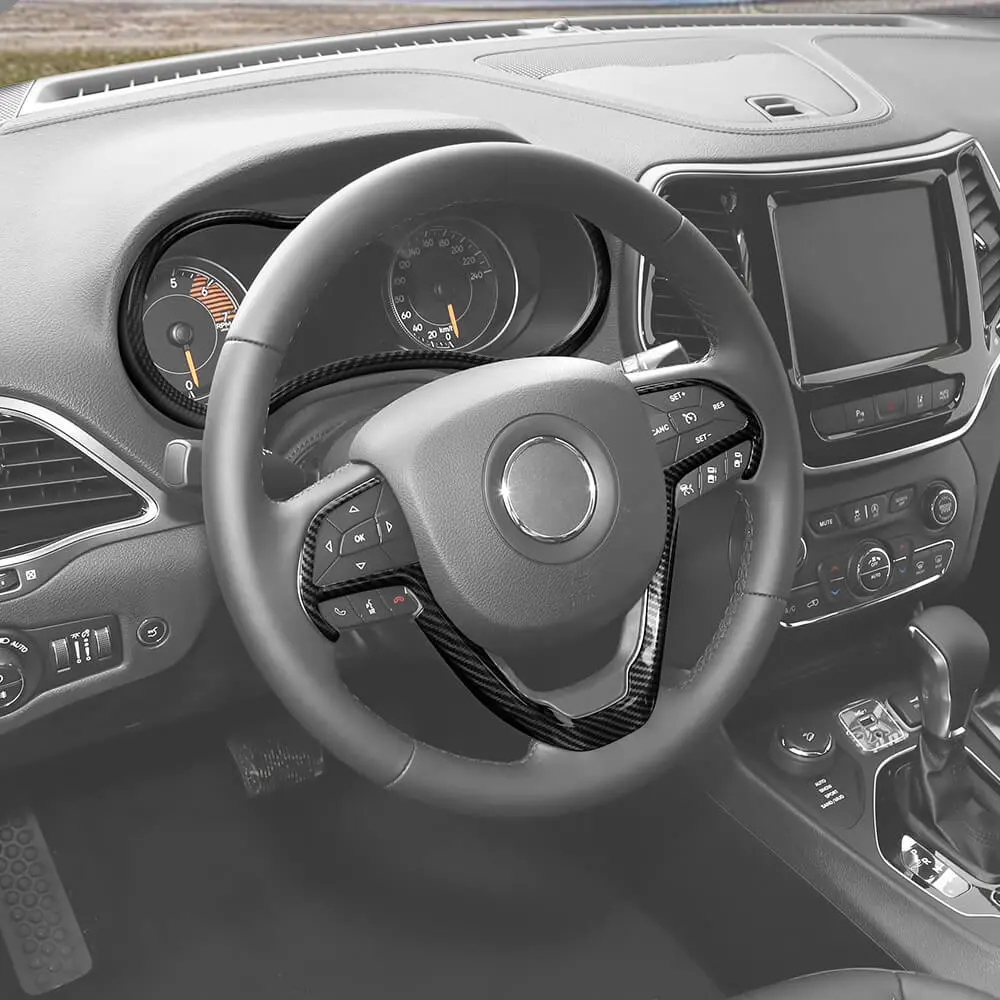 For 2014-2021 Jeep Grand Cherokee WK2 Steering Wheel Dashboard Panel Cover Trim - Image 4
