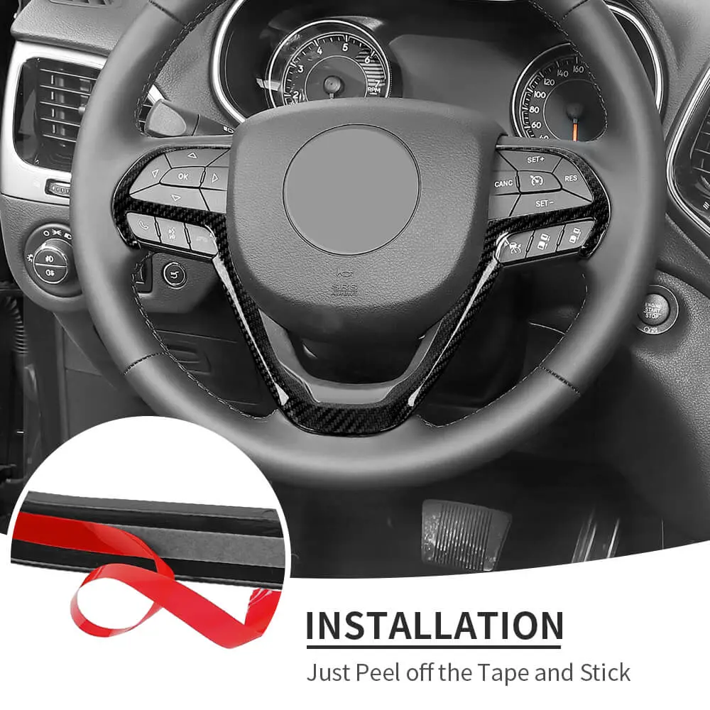 For 2014-2021 Jeep Grand Cherokee WK2 Steering Wheel Dashboard Panel Cover Trim - Image 6
