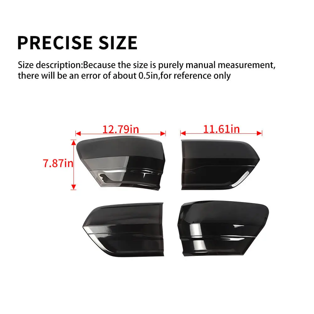 For 2014-2020 Jeep Grand Cherokee WK2 Taillight Rear Fog Light Lamp Cover Trim - Image 8