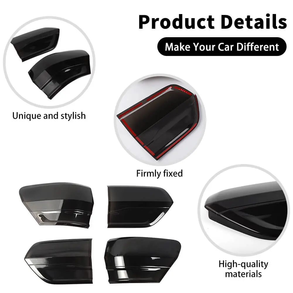 For 2014-2020 Jeep Grand Cherokee WK2 Taillight Rear Fog Light Lamp Cover Trim - Image 9