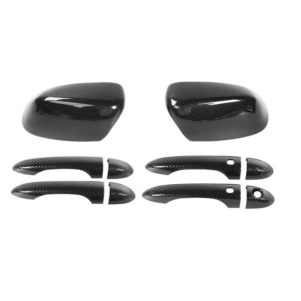 For 2014+ Jeep Cherokee /2017-2025 Compass Rearview Mirror & Door Handle Cover Trim Kit - Image 12