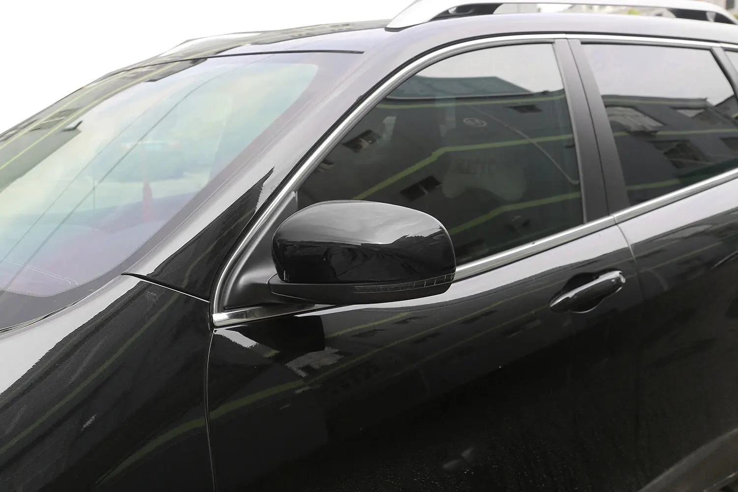 For 2014+ Jeep Cherokee /2017-2025 Compass Rearview Mirror & Door Handle Cover Trim Kit - Image 14