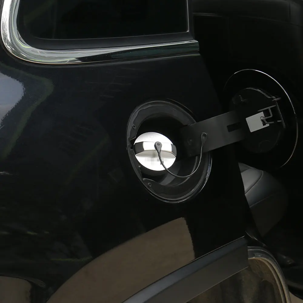 For 2014+ Jeep Cherokee Aluminum Alloy Inner Fuel Gas Lid Filler Tank Cap Door Trim Cover - Image 3