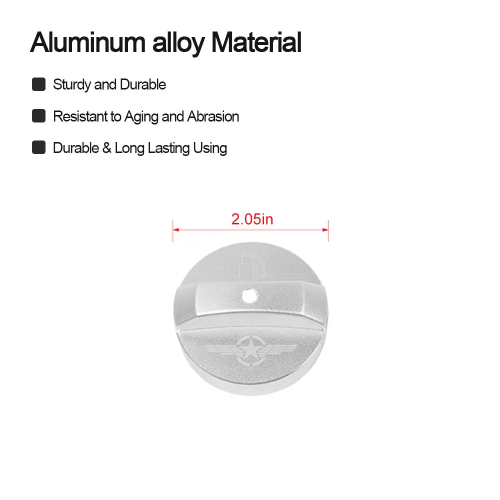 For 2014+ Jeep Cherokee Aluminum Alloy Inner Fuel Gas Lid Filler Tank Cap Door Trim Cover - Image 8
