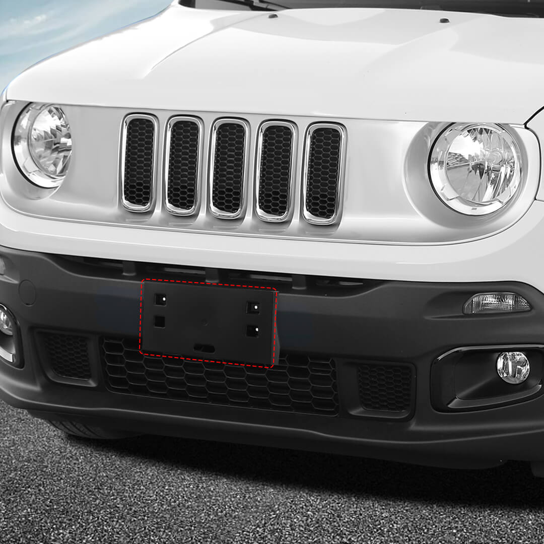 For 2015-2018 Jeep Renegade Front Bumper License Plate Mounting Bracket - Image 3