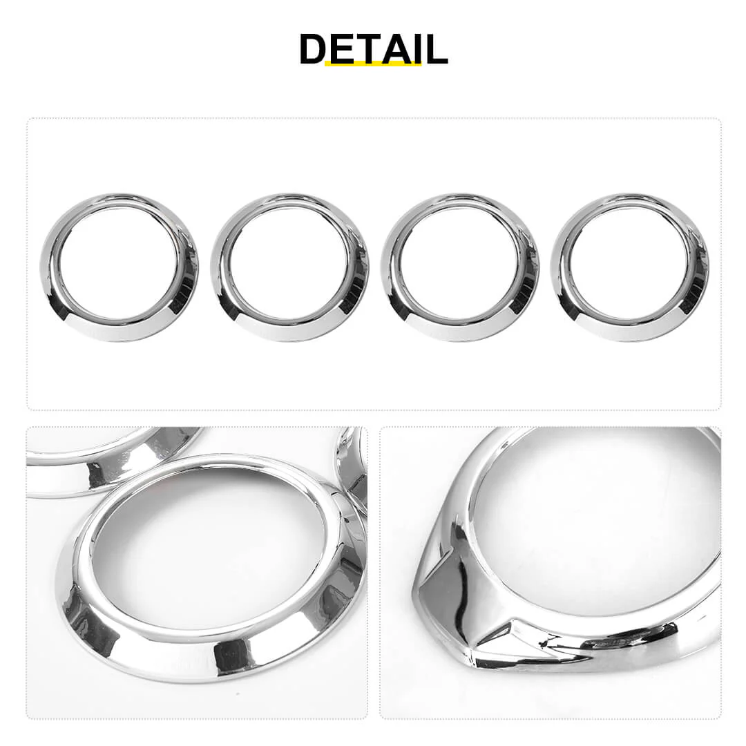 For 2015-2018 Jeep Wrangler JK A-pillar Horn Air Conditioning Vent Trim Ring Kit (6 pcs) - Image 11