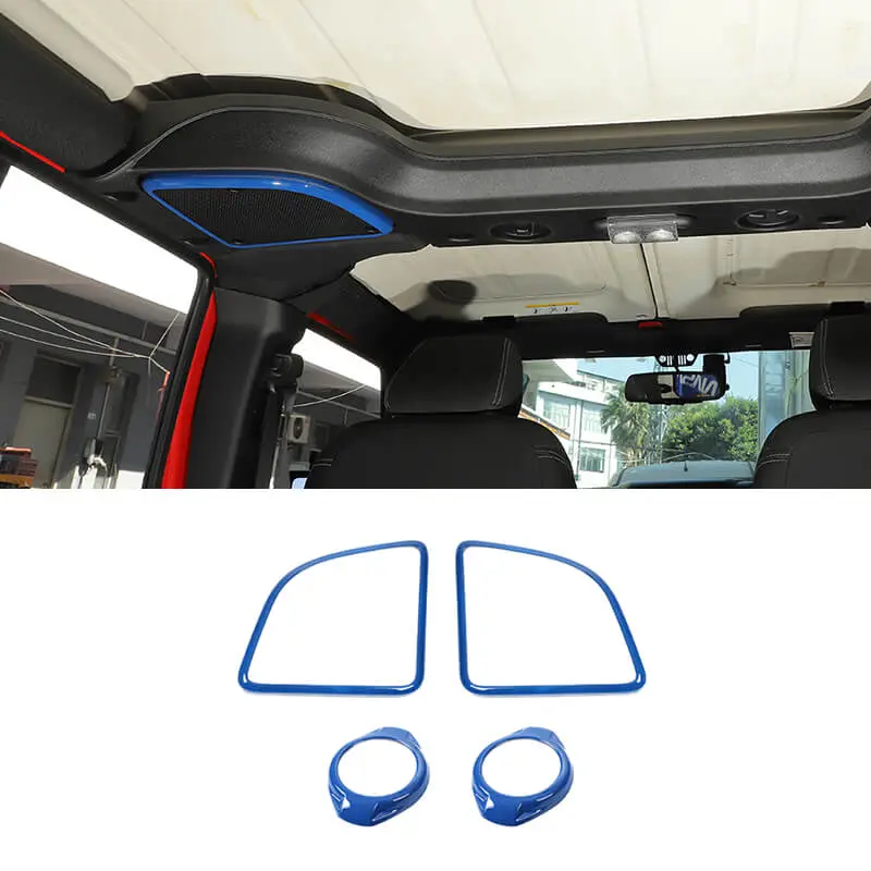 For 2015-2018 Jeep Wrangler JK A-pillar Horn/Roof Horn Trim Ring Cover (4 pcs) - Image 13