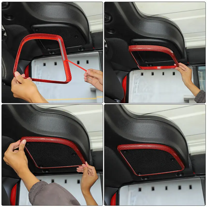 For 2015-2018 Jeep Wrangler JK A-pillar Horn/Roof Horn Trim Ring Cover (4 pcs) - Image 5