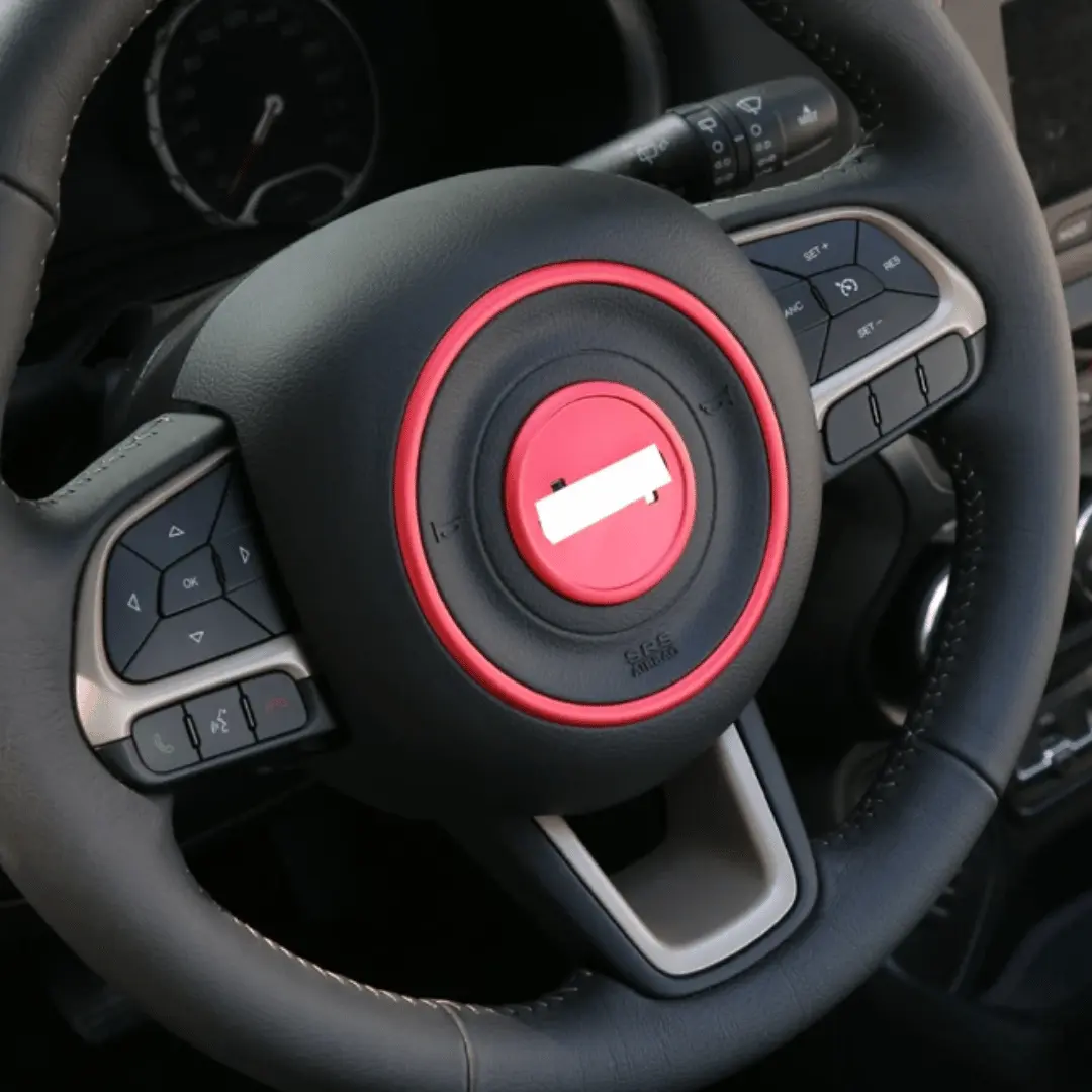 For 2015+ Jeep Renegade 5x Steering Wheel Frame Trim Decor Cover - Image 7