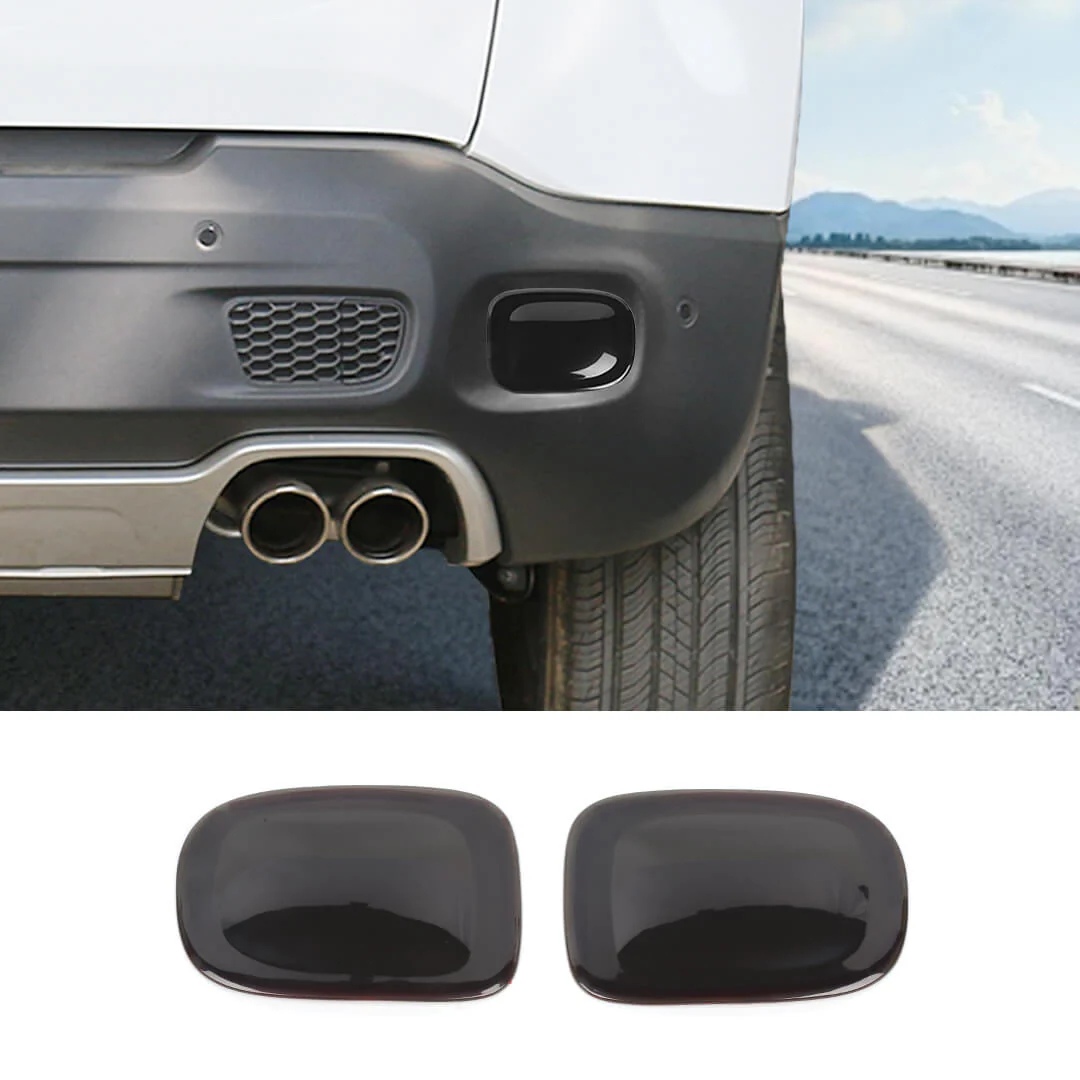 For 2015+ Jeep Renegade Exterior Rear Fog Light Lamp Guard Cover Trim (2 pcs)