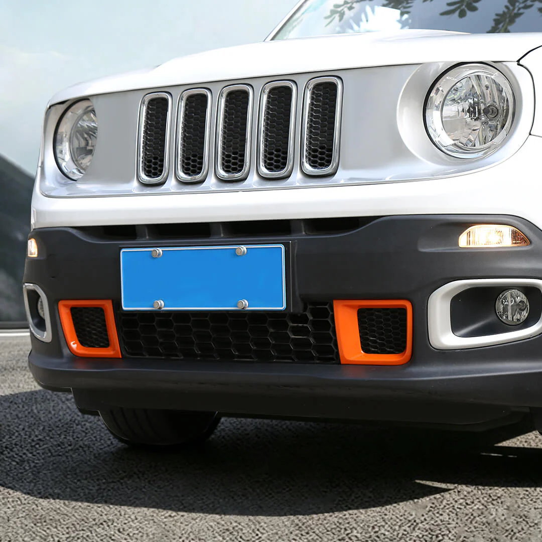 For 2016-2018 Jeep Renegade Front Bumper Air Intake Vent Cover Trim (2 pcs) - Image 4