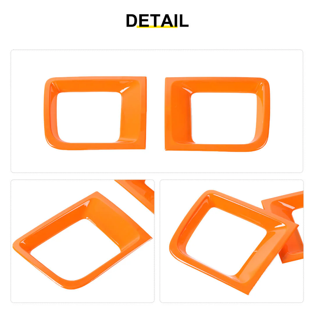 For 2016-2018 Jeep Renegade Front Bumper Air Intake Vent Cover Trim (2 pcs) - Image 7