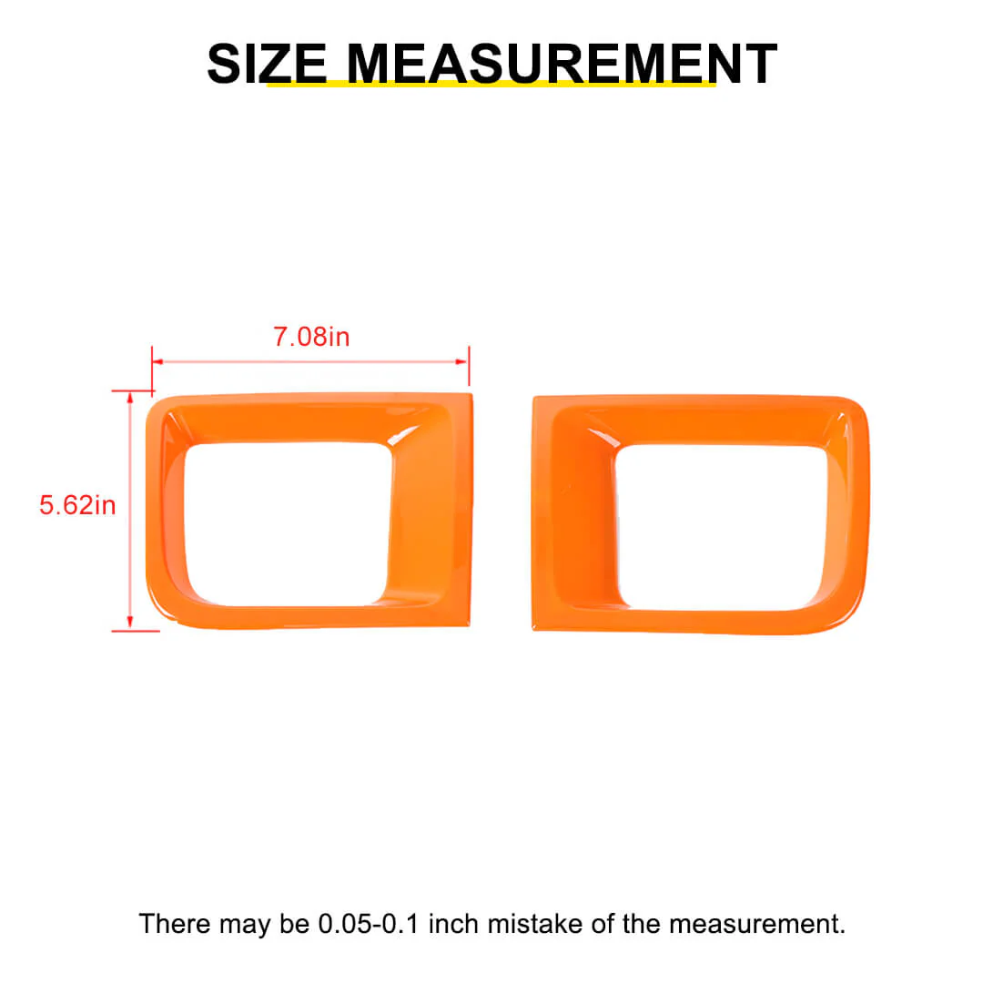 For 2016-2018 Jeep Renegade Front Bumper Air Intake Vent Cover Trim (2 pcs) - Image 9