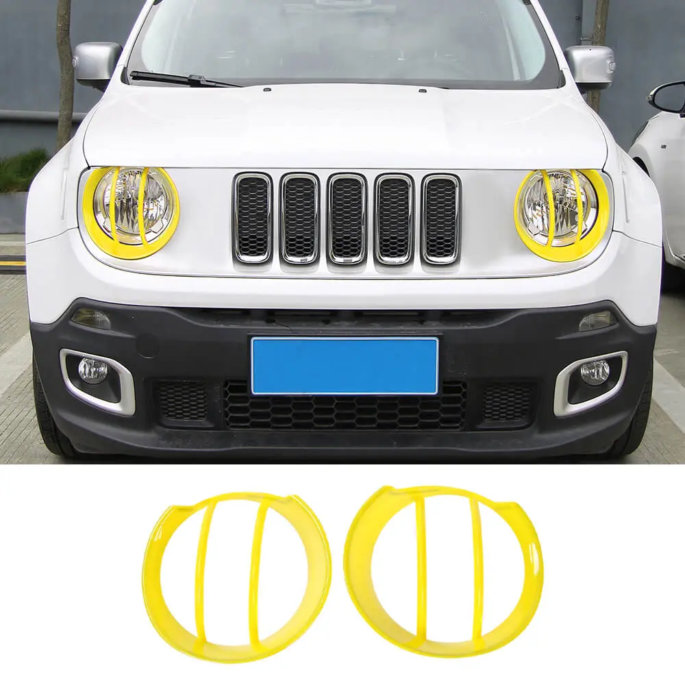 For 2016-2018 Jeep Renegade Front Lamp Hoods Front Head Light Cover Trim - Image 10