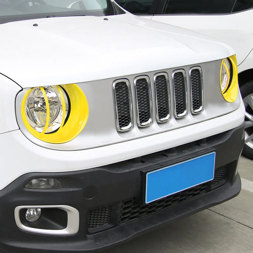 For 2016-2018 Jeep Renegade Front Lamp Hoods Front Head Light Cover Trim - Image 3