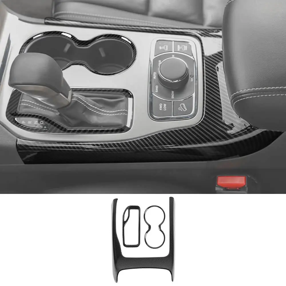 For 2016-2021 Jeep Grand Cherokee WK2 Gear Shift Cup Holder Panel Trim Cover