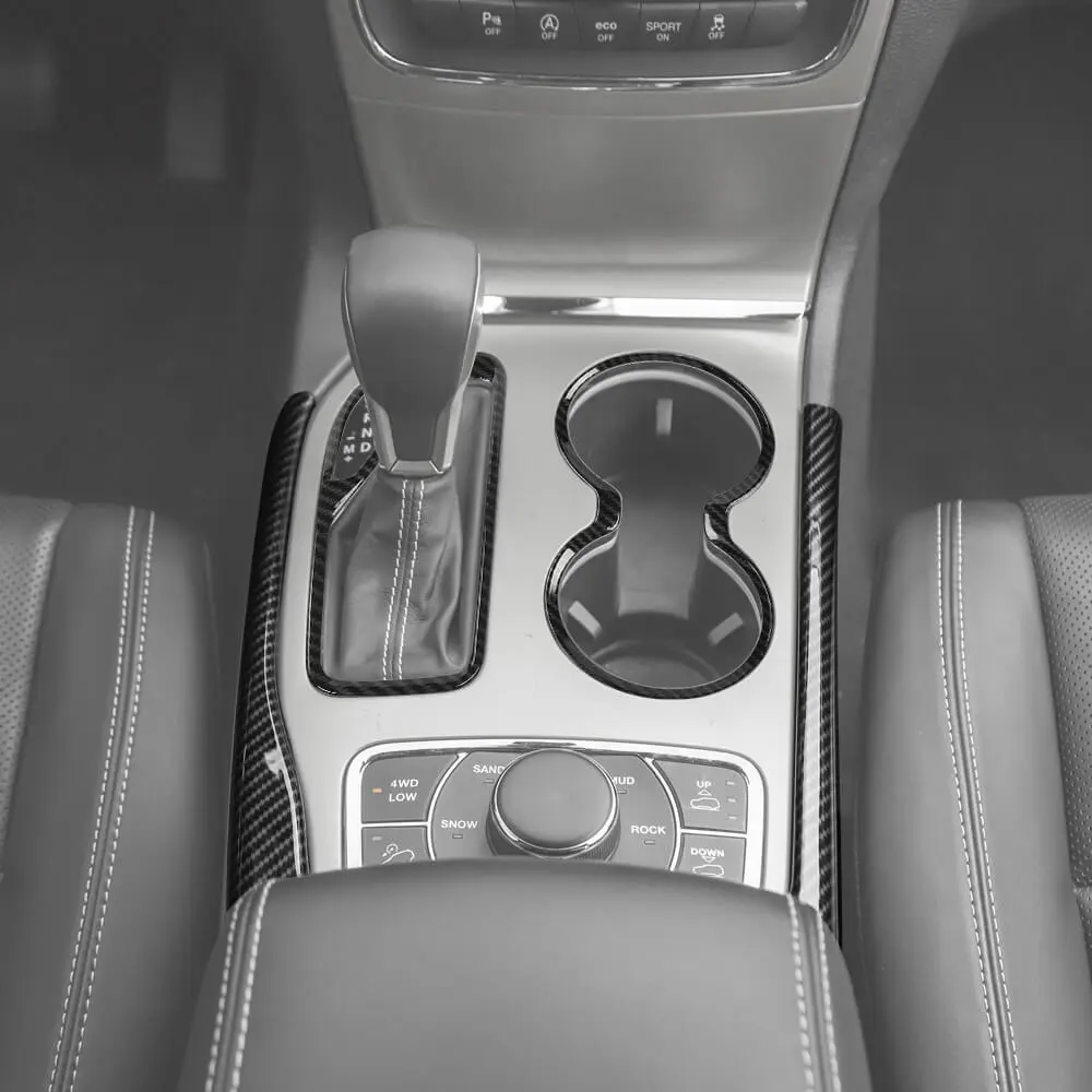 For 2016-2021 Jeep Grand Cherokee WK2 Gear Shift Cup Holder Panel Trim Cover - Image 4