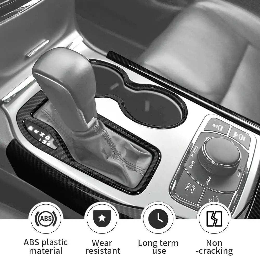 For 2016-2021 Jeep Grand Cherokee WK2 Gear Shift Cup Holder Panel Trim Cover - Image 6