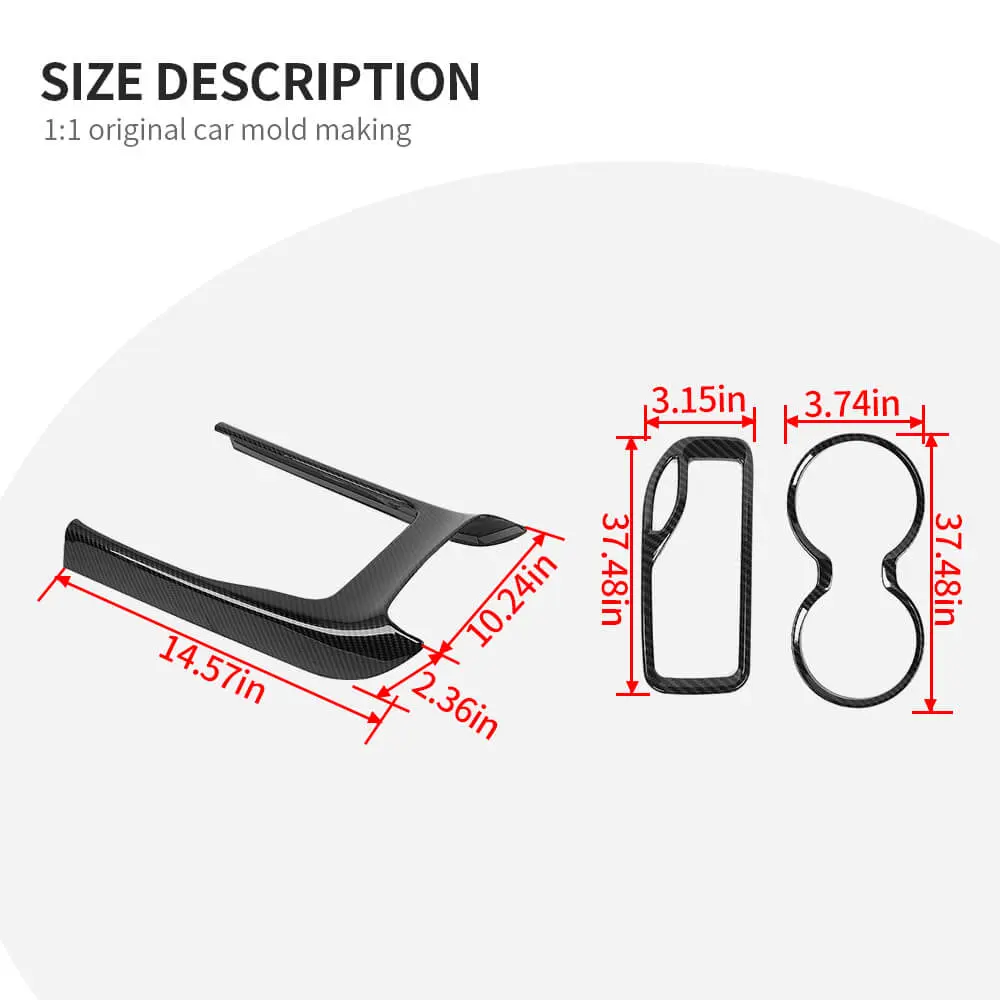 For 2016-2021 Jeep Grand Cherokee WK2 Gear Shift Cup Holder Panel Trim Cover - Image 9