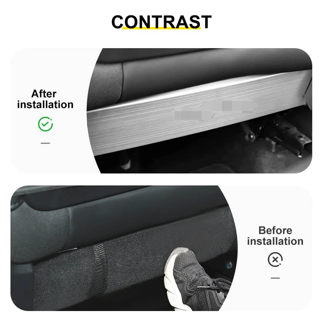 For 2016+ Jeep Renegade/2017+ Compass Seat Back Panel Anti-Kick Anti-Dirty Panel Protection Trim Cover (2 pcs) - Image 2