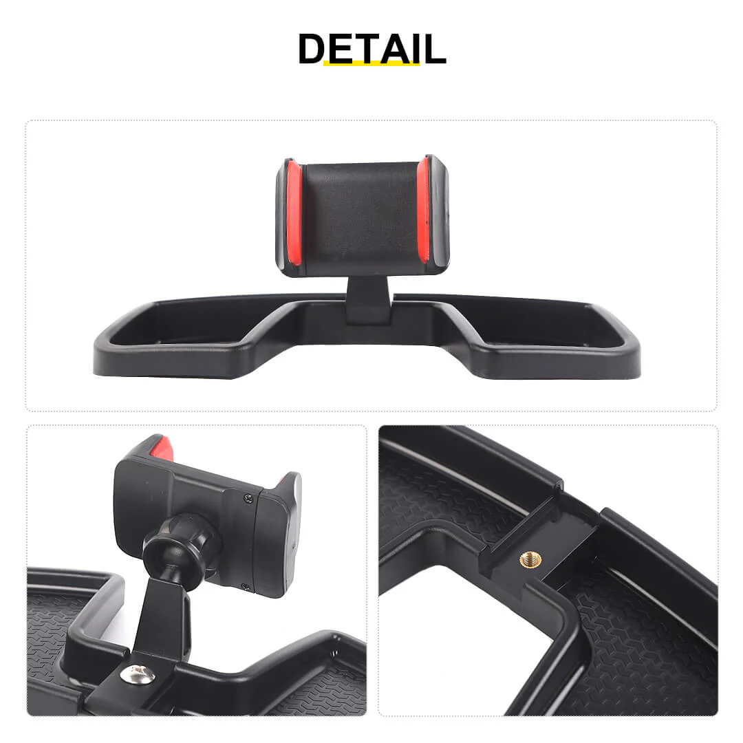 For 2016+ Jeep Renegade Center Console Multi-Mount Phone Bracket Holder Storage Tray Accessories - Image 6
