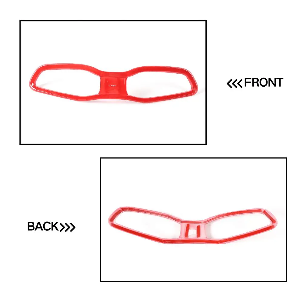 For 2015+ Jeep Renegade 5 PCS Dashboard Air Outlet Vent & Center Air Vent Outlet Cover Trim - Image 5