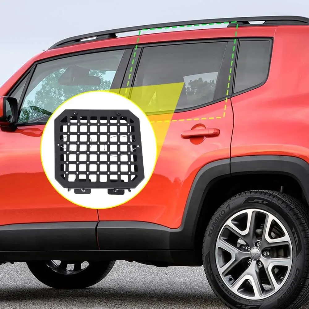 For 2016+ Jeep Renegade Rear Right Window Glass Armor Cover Shield - Image 4