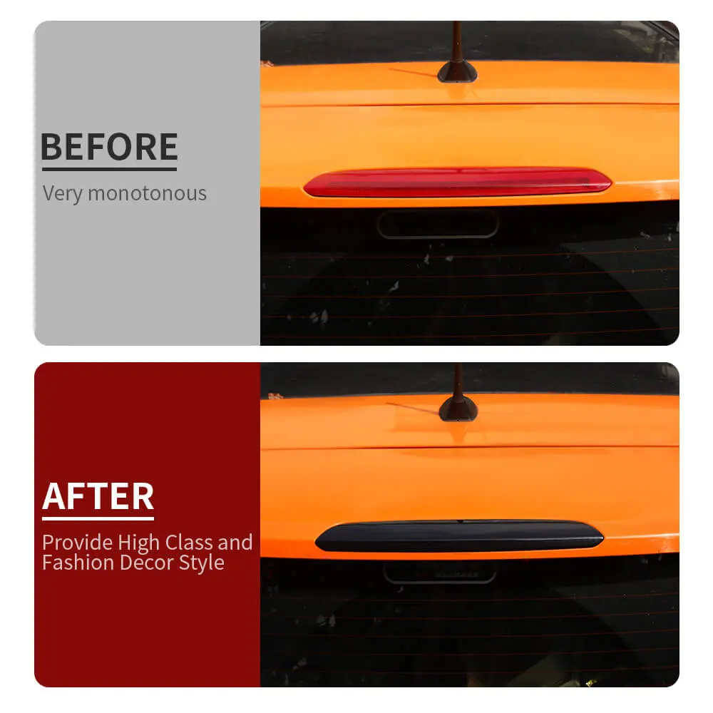 For 2016+ Jeep Renegade Smoked Black High Brake Lamp Light Cover Trim - Image 2