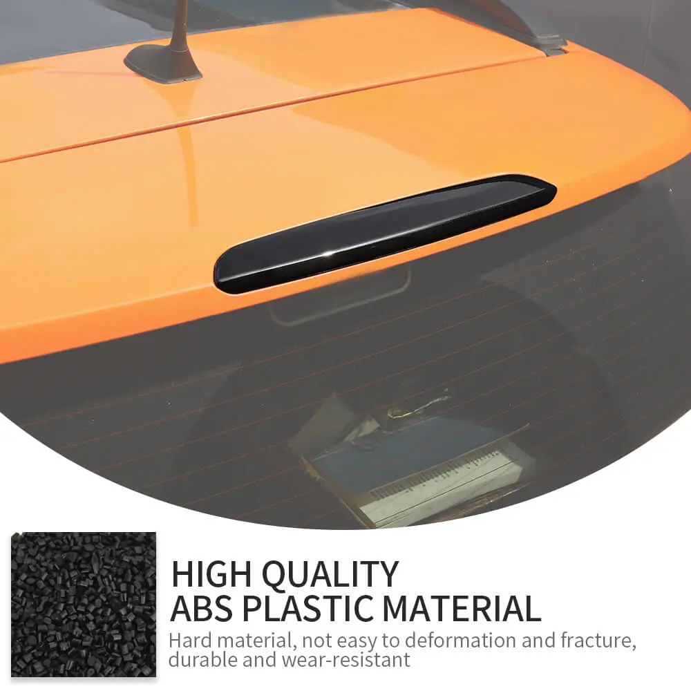 For 2016+ Jeep Renegade Smoked Black High Brake Lamp Light Cover Trim - Image 6