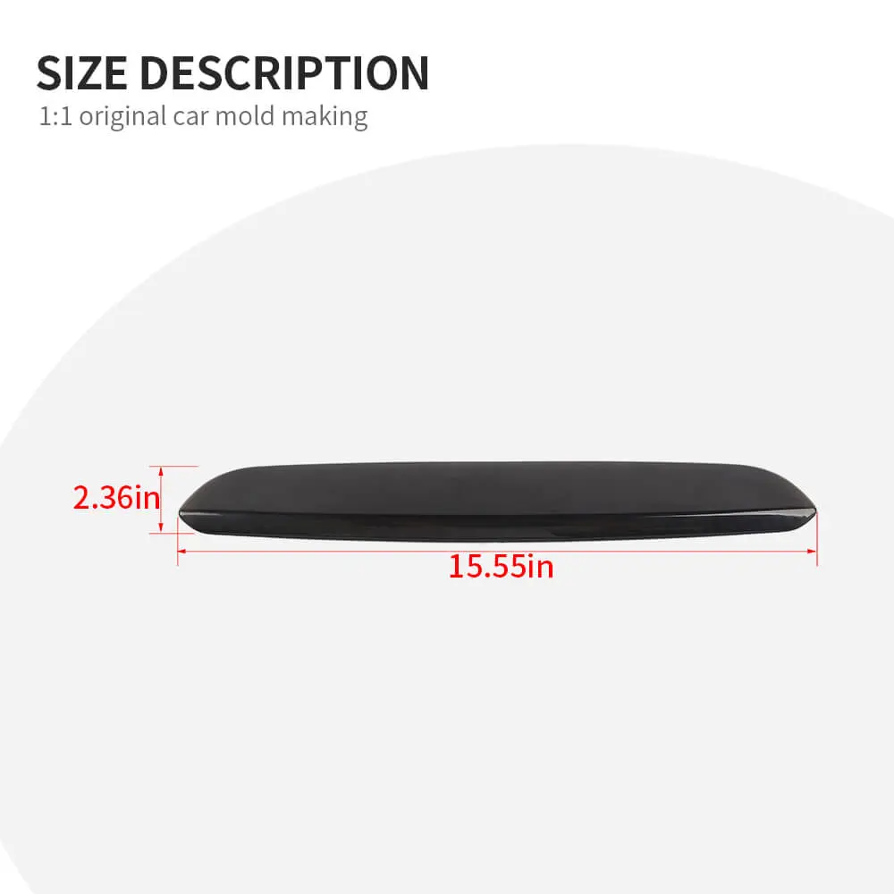 For 2016+ Jeep Renegade Smoked Black High Brake Lamp Light Cover Trim - Image 9