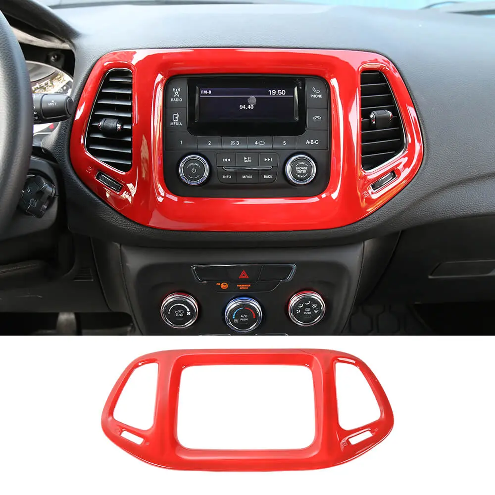 For 2017-2020 Jeep Compass 3.5" Screen GPS Navigation Center Control Panel Cover