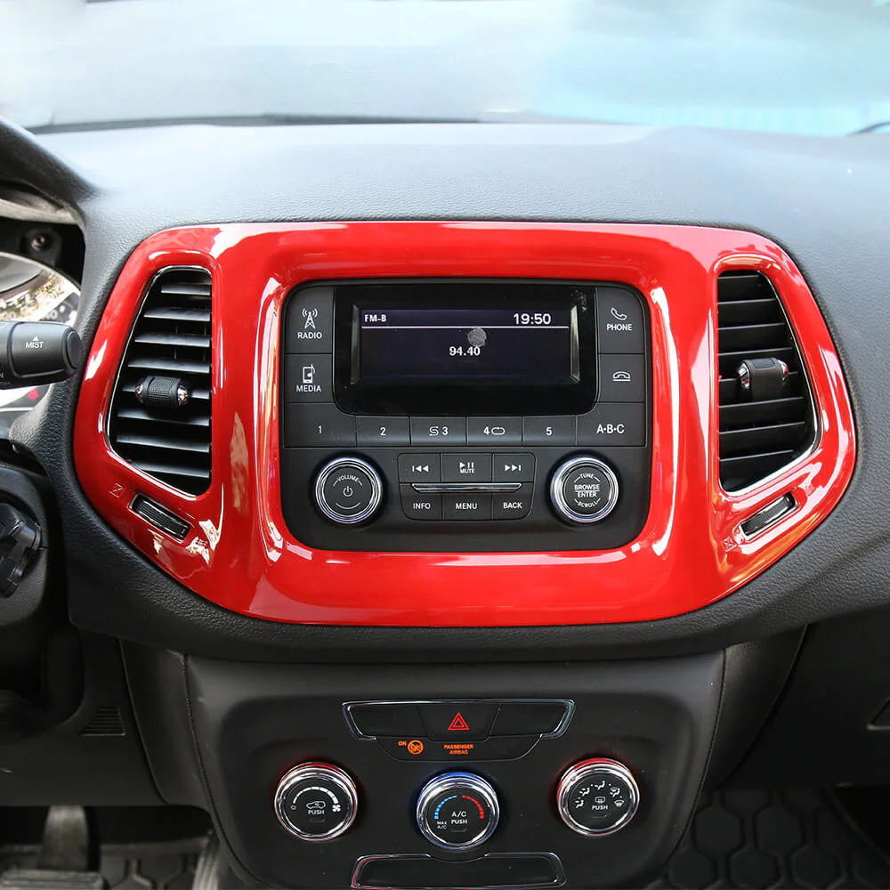 For 2017-2020 Jeep Compass 3.5" Screen GPS Navigation Center Control Panel Cover - Image 4