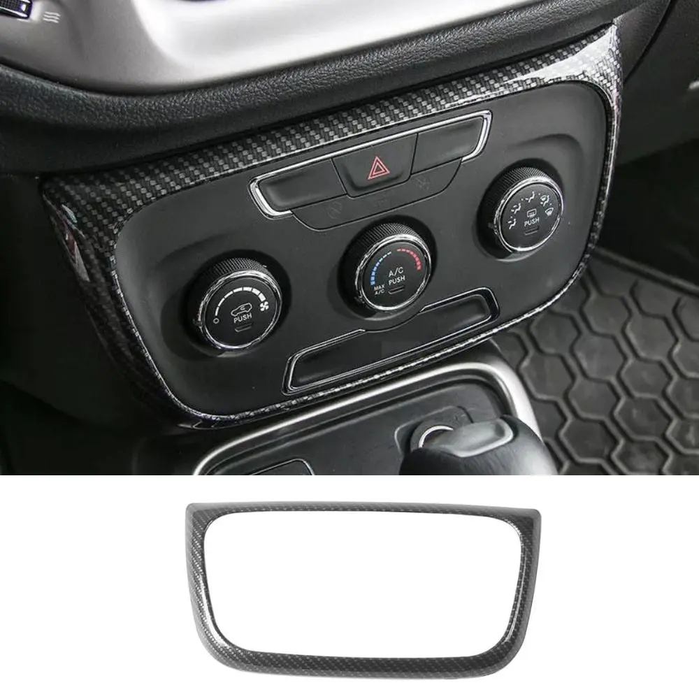 For 2017–2020 Jeep Compass Console A/C Switch Panel Frame Cover Trim – Climate Control Button Bezel - Image 12