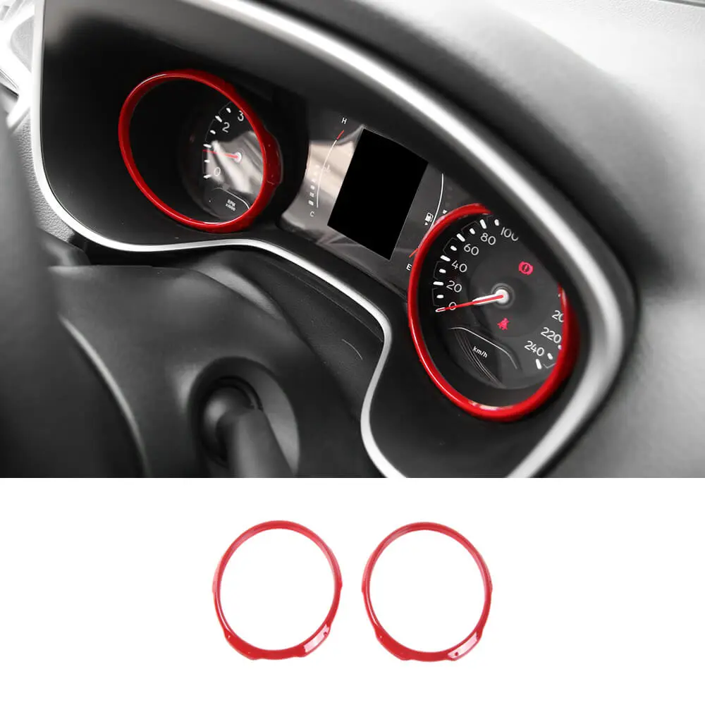 For 2017-2020 Jeep Compass Dashboard Instrument Cover Ring Trim – Interior Gauge Cluster Decoration