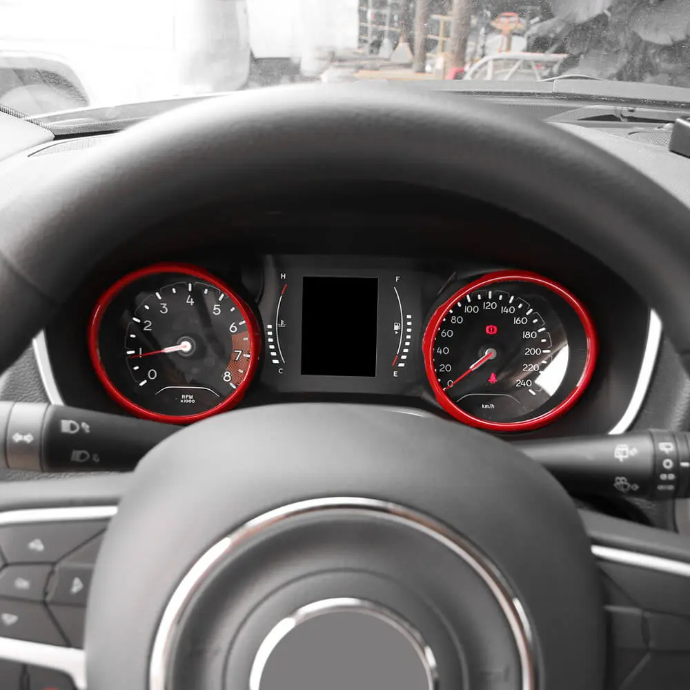 For 2017-2020 Jeep Compass Dashboard Instrument Cover Ring Trim – Interior Gauge Cluster Decoration - Image 3