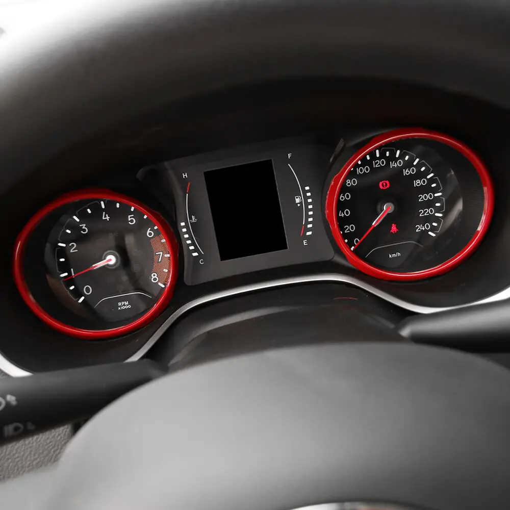 For 2017-2020 Jeep Compass Dashboard Instrument Cover Ring Trim – Interior Gauge Cluster Decoration - Image 4