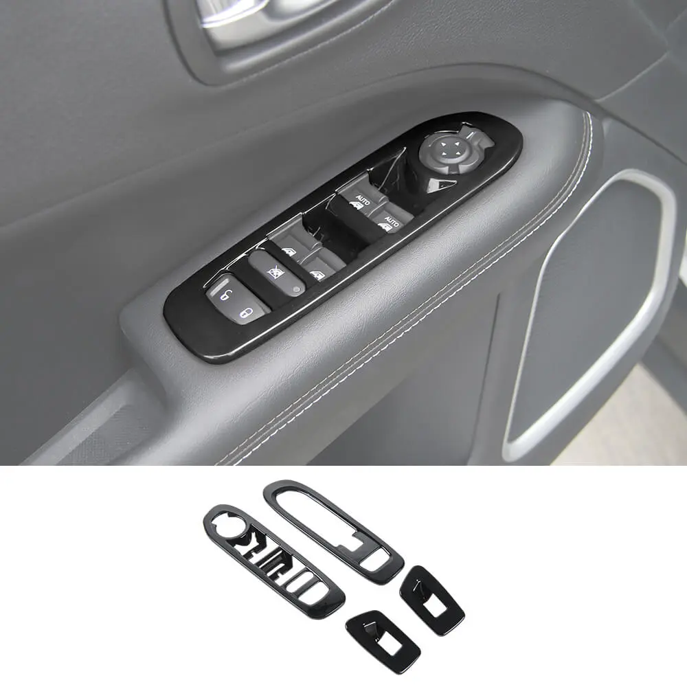 For 2017-2020 Jeep Compass Door Window Lift Switch Cover Panel Trim - Image 15